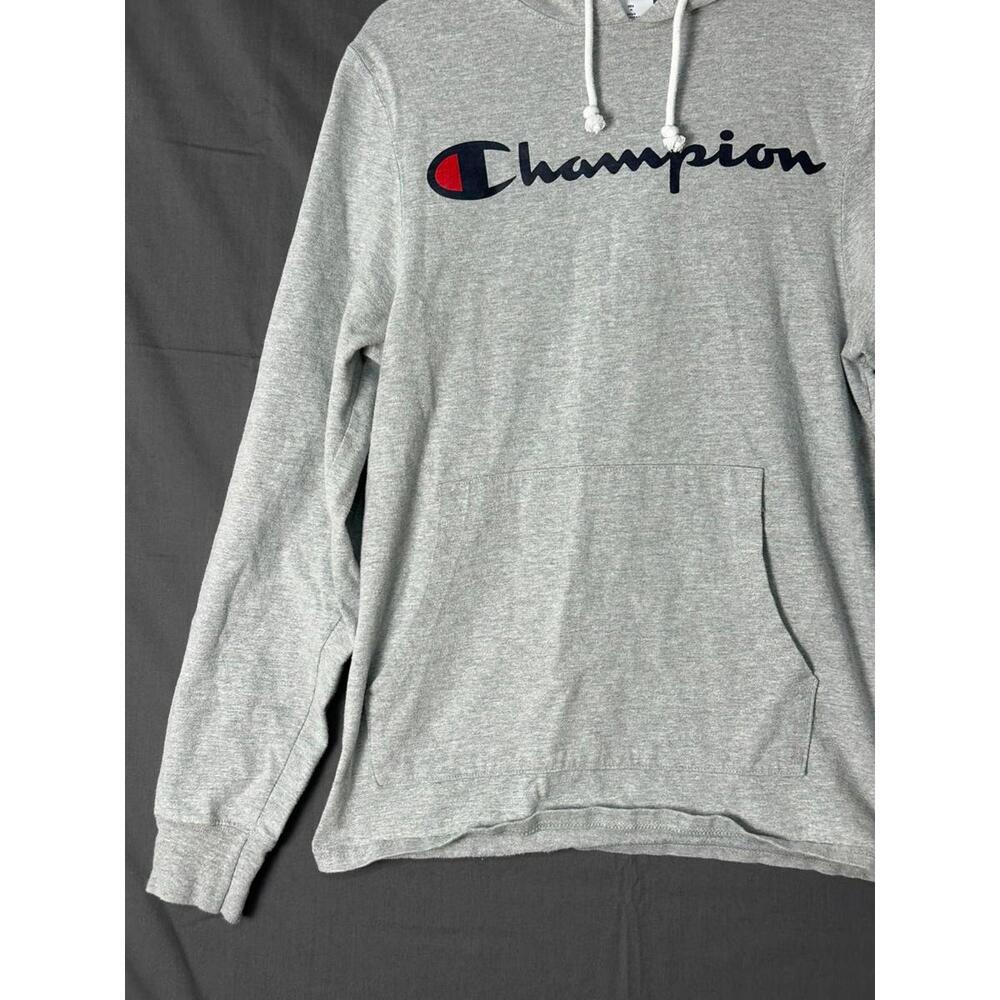 Champion Reverse Weave Style Gray Script Logo Hoo… - image 2